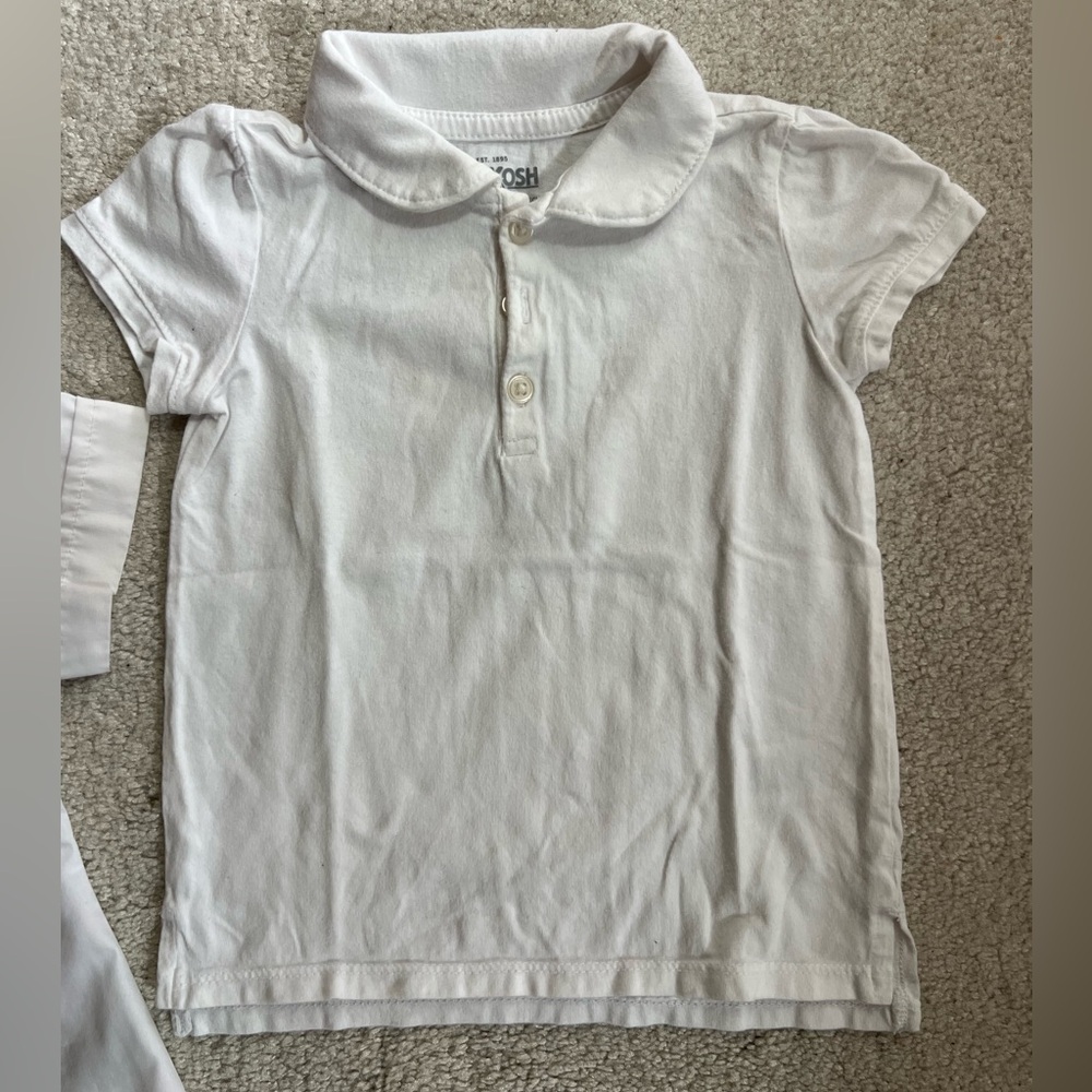 Crème de la Crème Girl 2T Jumpers & Tops - Navy, Khaki, White - Picture 4 of 6